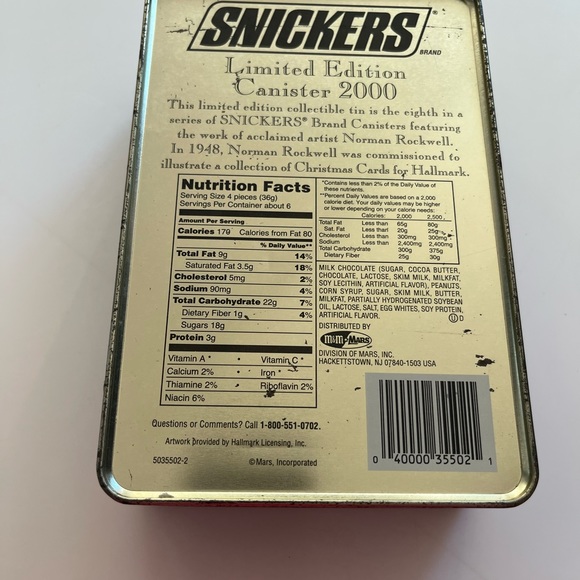 Snickers Limited Edition collectible canister. - Picture 5 of 5